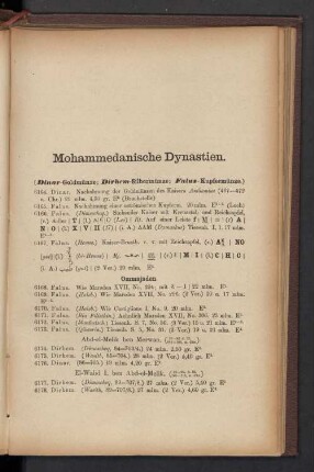 Mohammedanische Dynastien