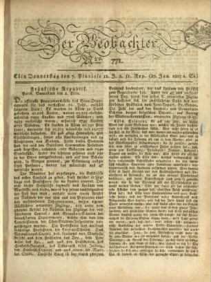 L' observateur. 1800-1810
