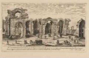 Therme des Diokletian (Nr. 27 der Folge "Vestigi delle antichità di Roma ...")