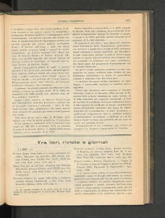 Tra libri, riviste e giornali.