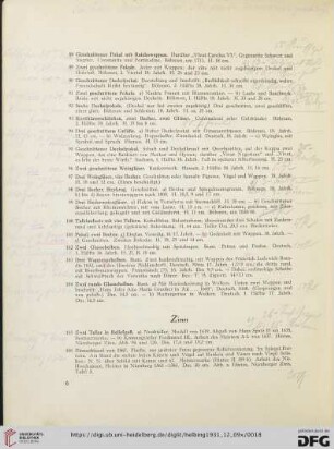 Zinn (Nr. 105-130)