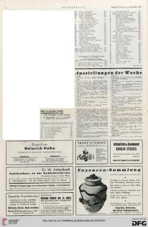Nr. 49 (8. Dez. 1935), S. 8: Preisberichte
