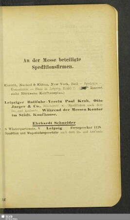 An der Messe beteiligte Speditionsfirmen