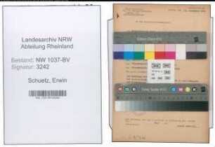 Entnazifizierung Erwin Schuetz , geb. 29.01.1913 (Reg.Rat)