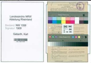 Entnazifizierung Karl Geberth , geb. 19.09.1892 (Sekretaer)