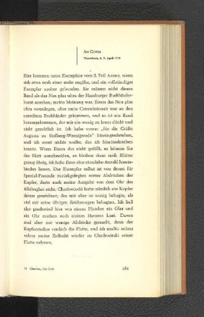 An Gleim Wandsbeck, den 9. April 1779