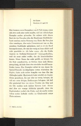 An Gleim Wandsbeck, den 9. April 1779