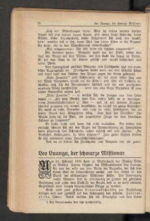 Leo Luanga, der schwarze Missionar