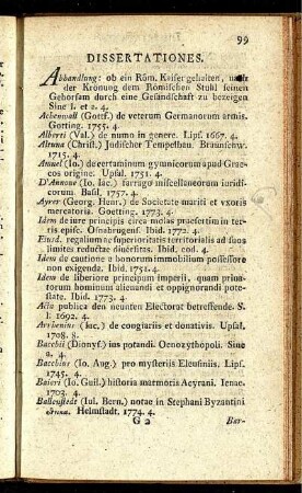 Dissertationes.
