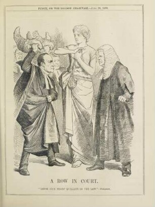 A row in court