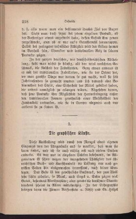 2. Die graphischen Künste.