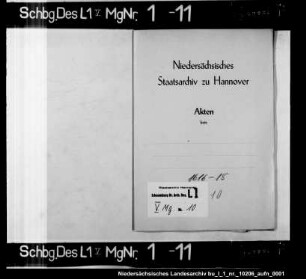Holzverkaufs-Register der Ämter Schaumburg und Egestorf