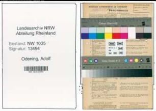 Entnazifizierung Adolf Odening , geb. 26.09.1905 (Schlosser)