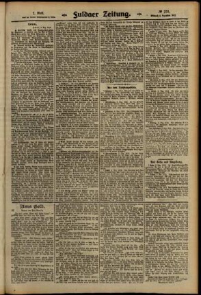 Zweite Ausgabe vom Mittwoch, den 04. Dezember 1912.