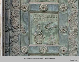 Bronzetür des Westportals : Opferung Isaaks