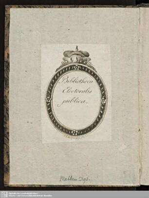Exlibris: Bibliotheca Electoralis publica