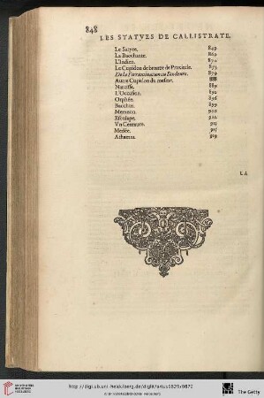 La Description de Callistrate