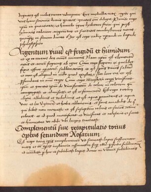 Recapitulatio Rosarii philosophoum