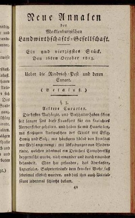 Ein und vierzigstes Stück. Den16ten October 1813.