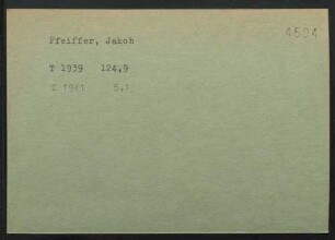 Pfeiffer, Jakob