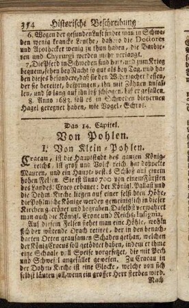 Das 14. Capitel. Von Pohlen.