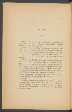 VII - Año 1897