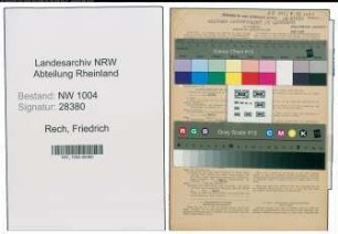 Entnazifizierung Friedrich Rech , geb. 13.04.1898 (Anstreicher)