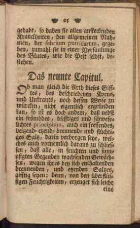 Das neunte Capitul