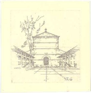 Döllgast, Hans; München; Basilika St. Bonifaz, Umplanung - Perspektive