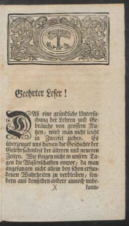 Geehrter Leser!