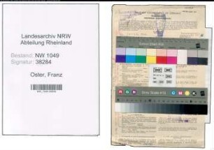 Entnazifizierung Franz Oster , geb. 16.04.1904 (Vertreter)