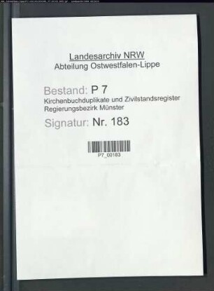Zivilstandsregister der Munizipalität Sassenberg (Todesfälle 1814). (Gemeinde: Sassenberg, Kreis Warendorf)