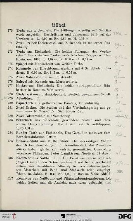 Möbel (Nr. 270-345)