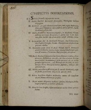 Conspectus Dissertationis.