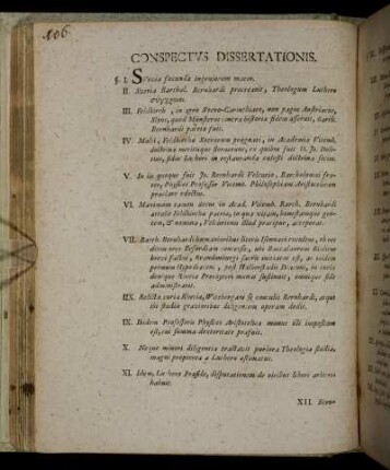 Conspectus Dissertationis.
