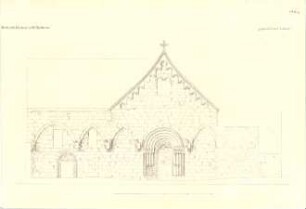 Gärtner, Friedrich von; Heilsbronn; Münsterkirche - Aufriss