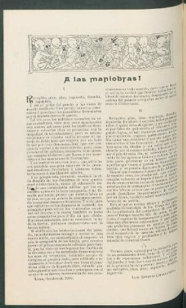 A las maniobras!