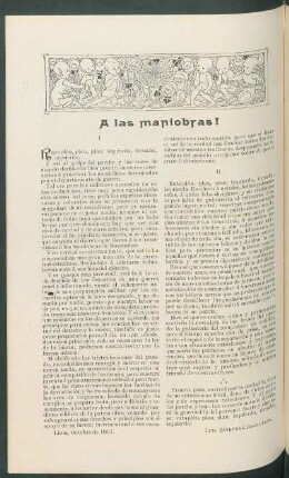 A las maniobras!