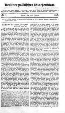No 2, 14. Januar 1837