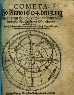 Cometa so anno 1604 erschienen