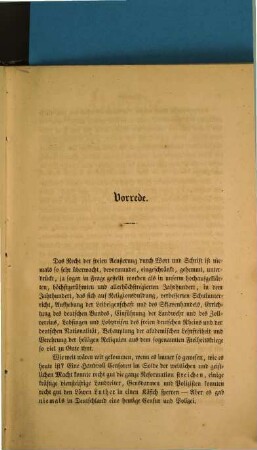 Vorrede zu Hoffmann's von Fallersleben politischen Gedichten aus der deutschen Vorzeit