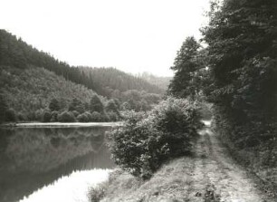 Mittelsächsisches Bergland. Zschopautal unterhalb Mittweida (heute durch Talsperre überstaut). Blick flußab