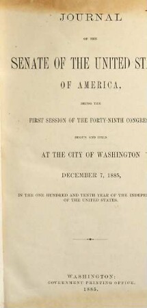 Senate documents. [372.] 1885/86 = Congress 49, Sess. 1