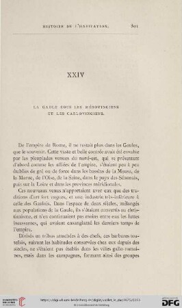 XXIV. La Gaule sous les Mérovingiens et les Carlovingiens