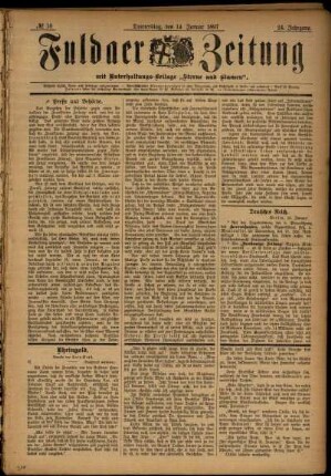 Ausgabe vom Donnerstag, den 14. Januar 1897.