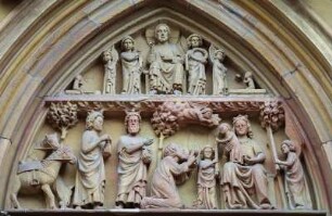 Frankreich. Alsace. Haut Rhin. Colmar. Altstadt. Kollegienkirche Saint Martin