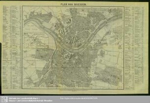 Plan von Dresden