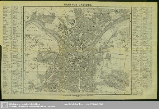 Plan von Dresden