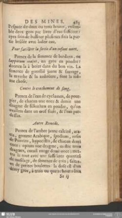 Contre le crachement de sang