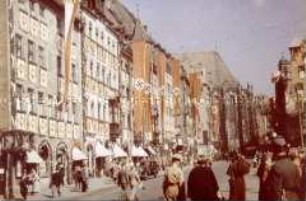 Fahnenschmuck in Nürnberg beim Reichsparteitag 1937